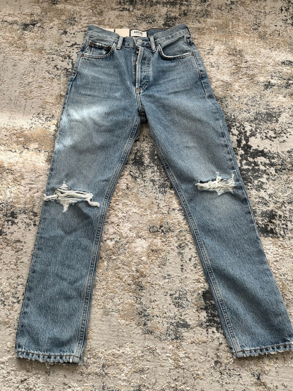 NWT Riley Agolde Straight Leg Cropped